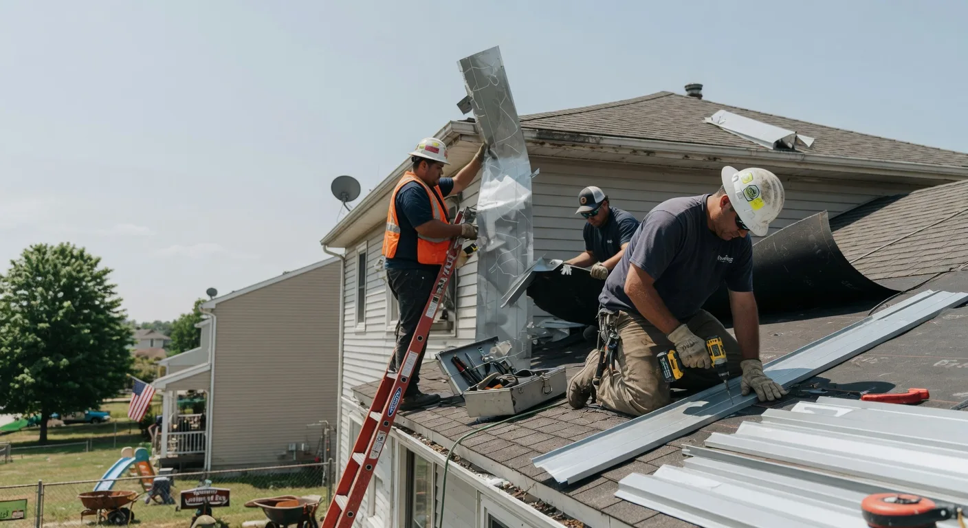 Storm Damage Metal Roof Repair in Wyola, MT